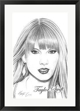 Taylor Swift Lover Pencil Sketch · Creative Fabrica