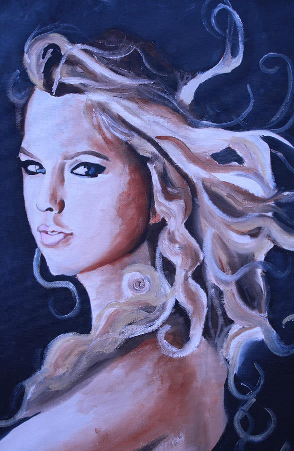 Taylor Swift Portrait Painting by Mikayla Ziegler