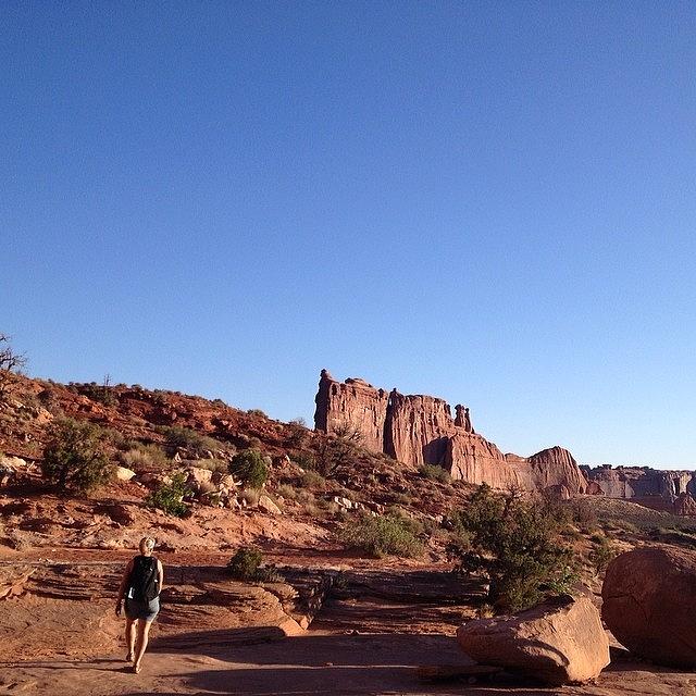 Tbt Photograph - #tbt Cause I Miss Sunrise Hikes In Moab by Madison Grover