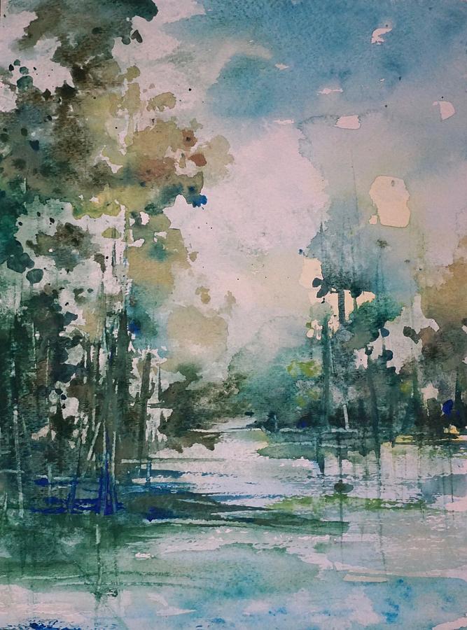 Tchefuncte River Painting by Robin Miller-Bookhout