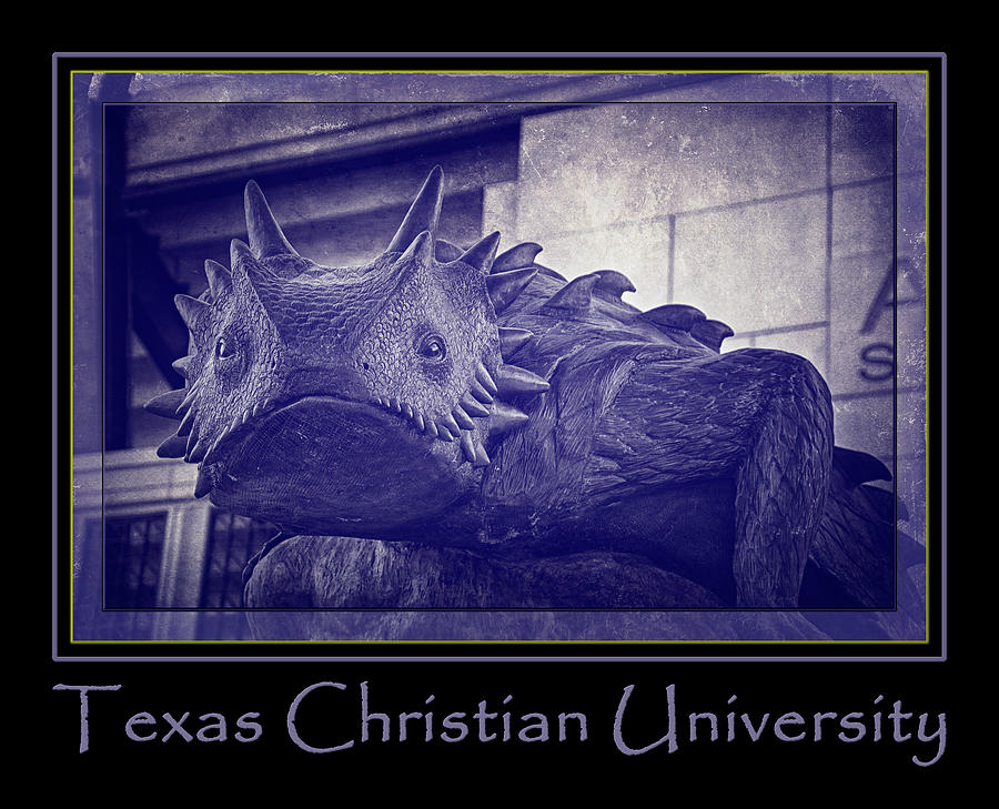Tcu Horned Frog Poster Purple Photograph