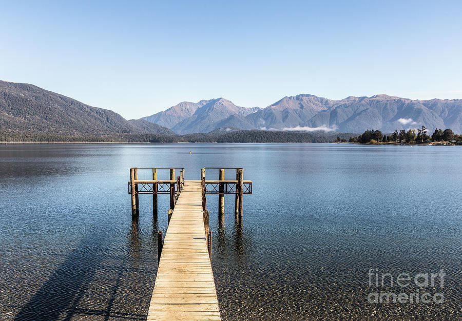 Te Anau lake in New Zealand Photograph by Didier Marti