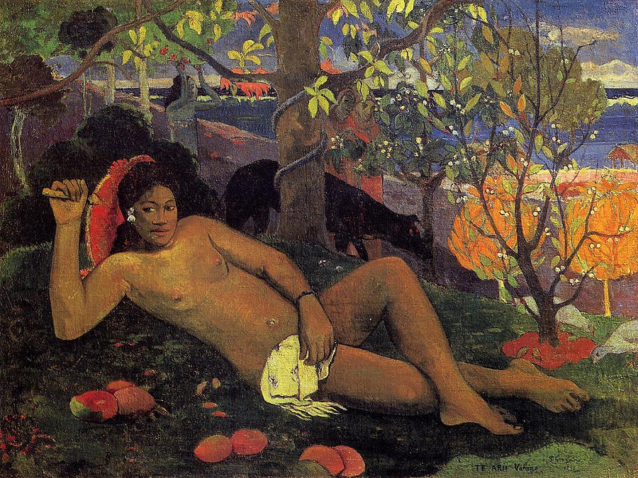 Paul Gauguin Painting - Te Arii vahine, The Kings Wife by Paul Gauguin