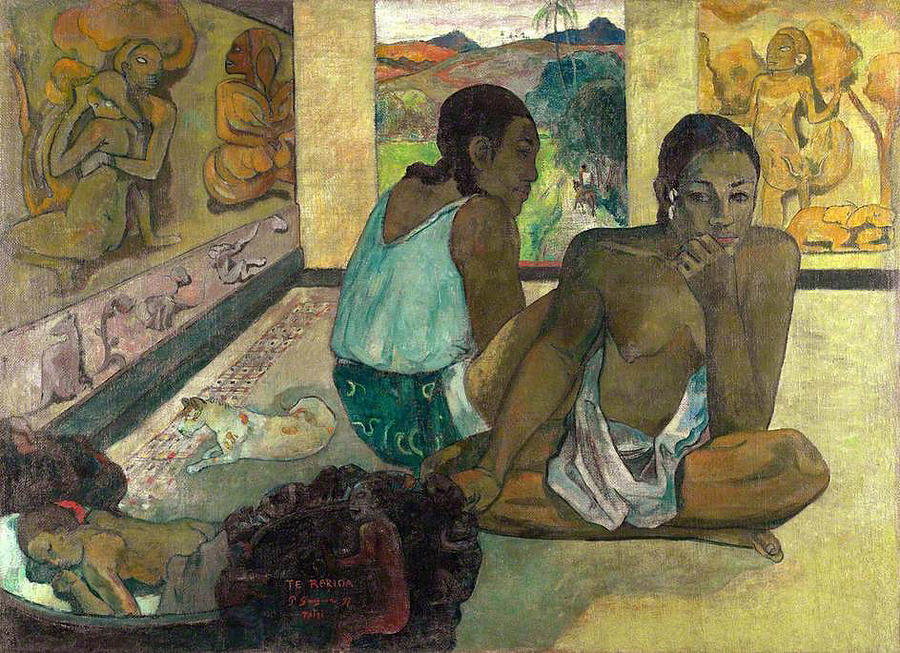 Paul Gauguin Painting - Te rerioa, The Dream by Paul Gauguin