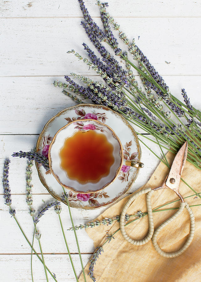 Tea and Lavender 3 Photograph by Rebecca Cozart