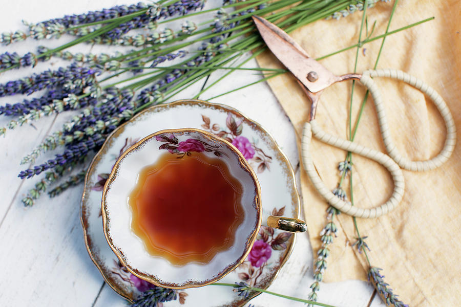 Tea and Lavender Photograph by Rebecca Cozart