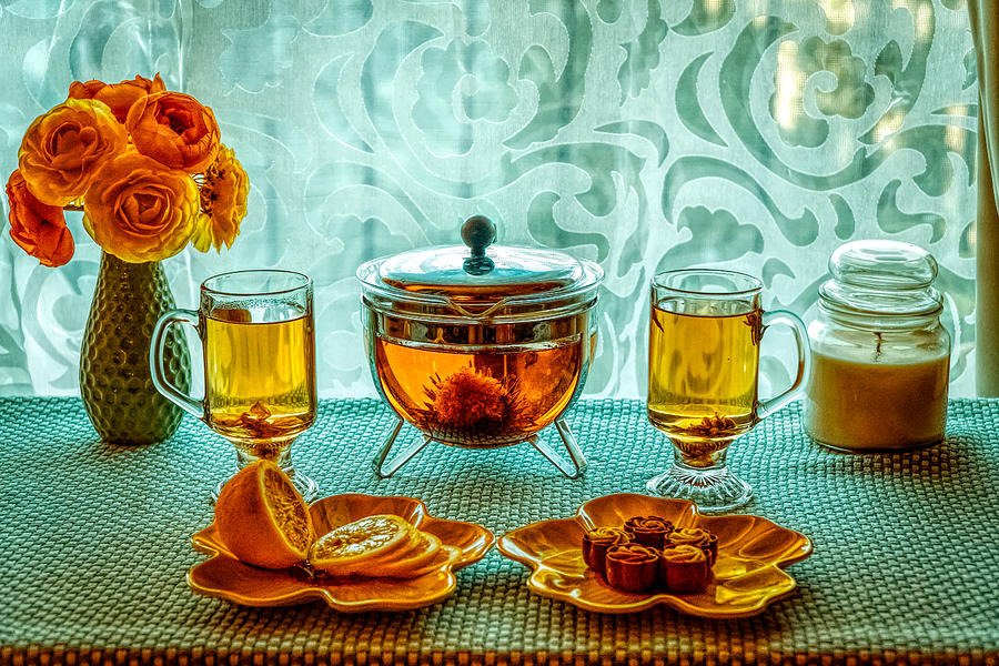 Tea and Lemon Photograph by Lilia S