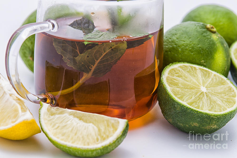 Tea and lime Photograph by Patricia Hofmeester