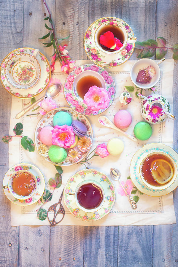 Tea and Macaron Party Photograph by Susan Gary