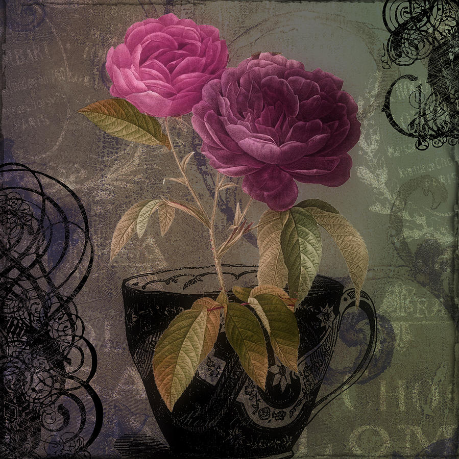 Tea And Roses II Painting