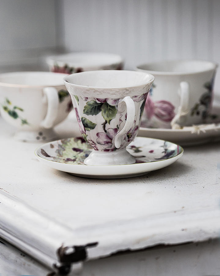 Tea Cups #3 Photograph by Rebecca Cozart