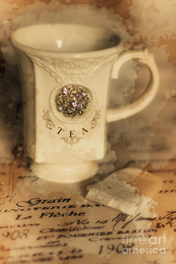 Tea cups and vintage stains Photograph by Jorgo Photography