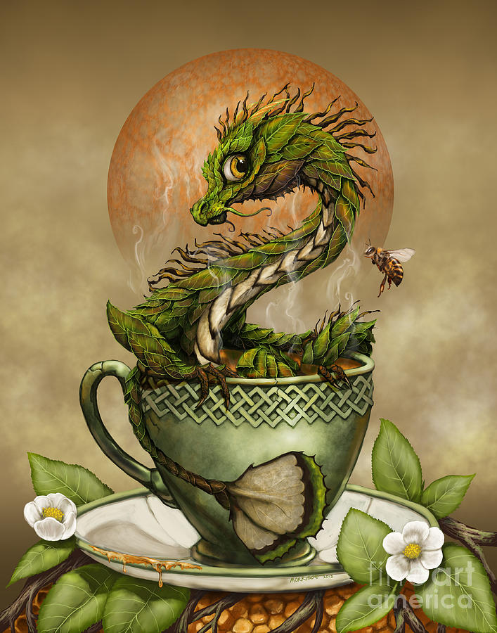 Tea Digital Art - Tea Dragon by Stanley Morrison