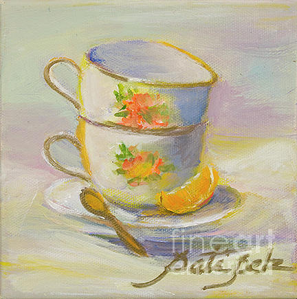 Tea for Two Painting by Pati Pelz