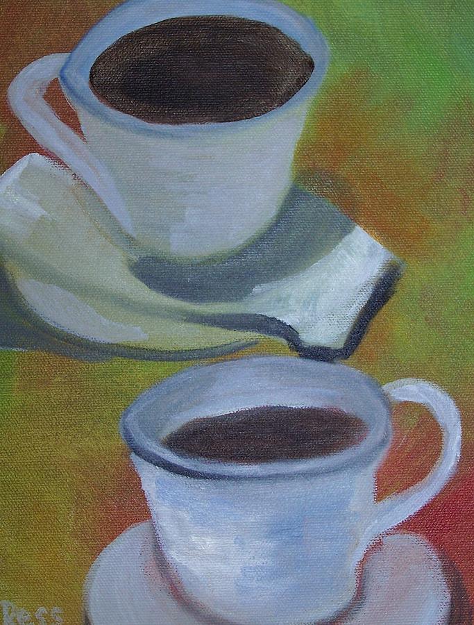 Tea for Two Painting by Roberta Ress - Fine Art America