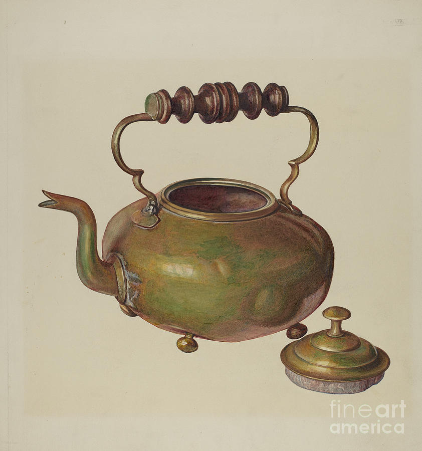 Tea Kettle Drawing by Michael Rekucki Fine Art America