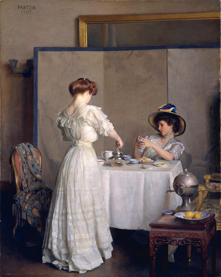 William Mcgregor Paxton Painting - Tea Leaves by William McGregor Paxton