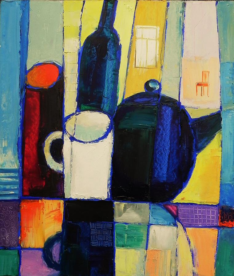 Tea Painting by Mikhail Zarovny