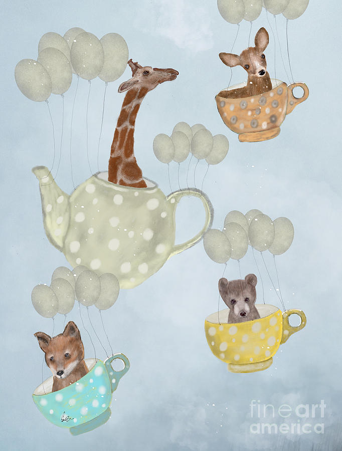 Tea Party Painting by Bri Buckley