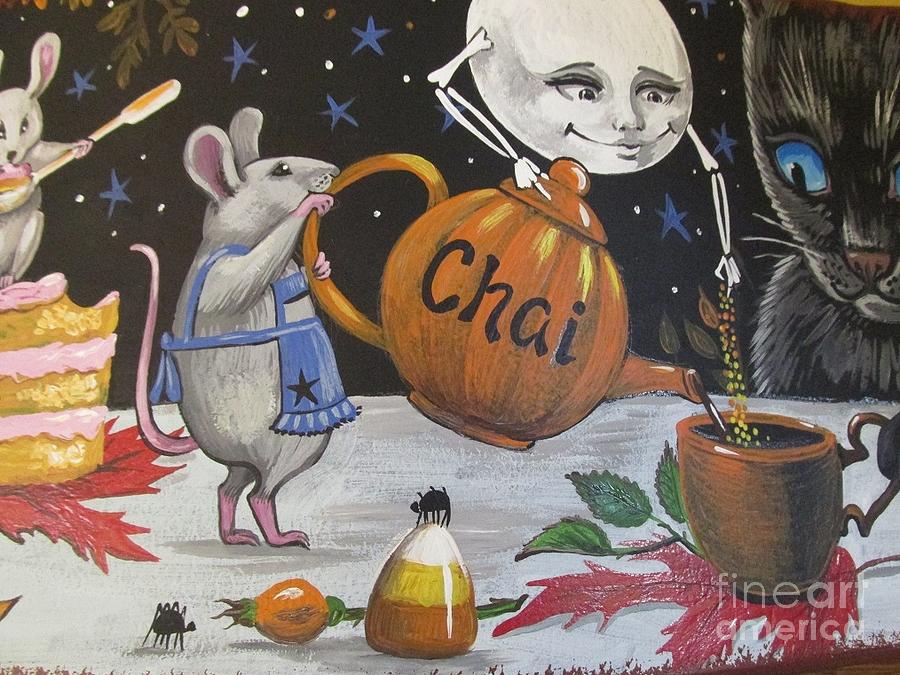Tea Party Painting by Margaryta Yermolayeva