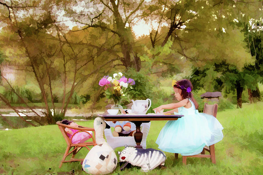Tea Party With Friends Digital Art by Lisa Lemmons-Powers