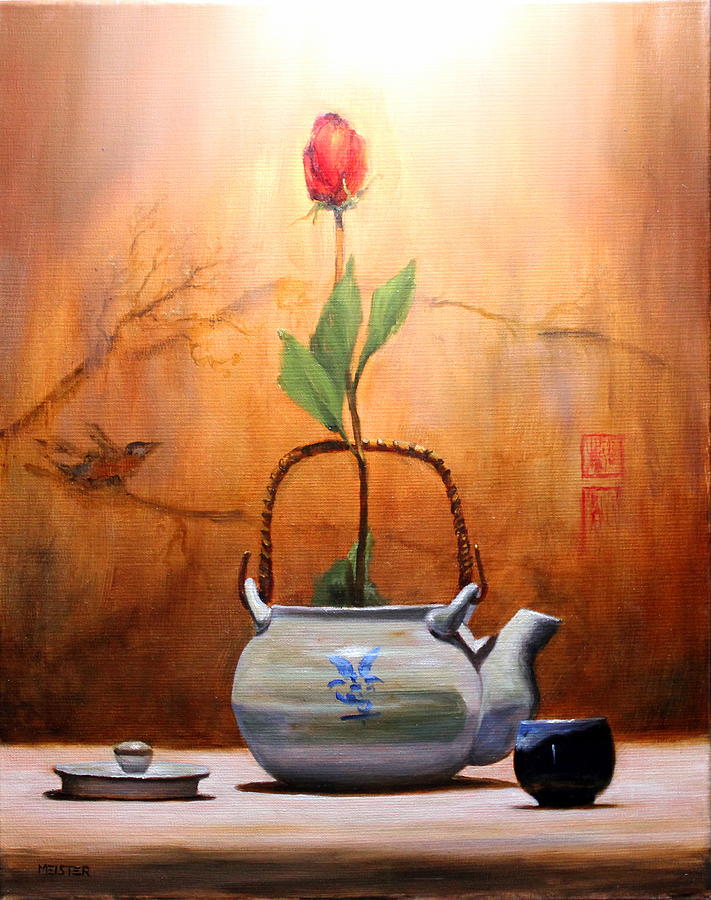 Tea Pot Painting By Richard Meister Fine Art America