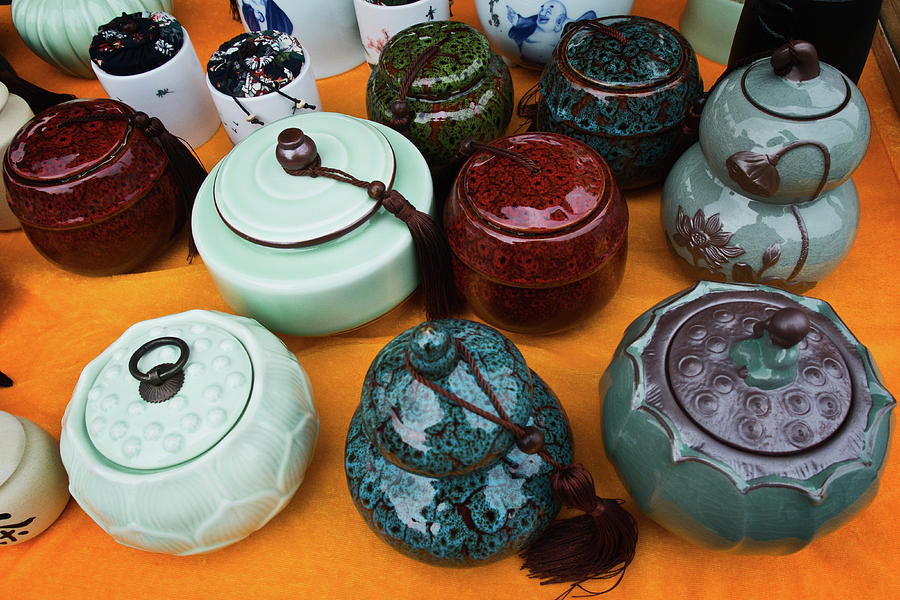 Tea Pots for Sale 4 Photograph by George Taylor