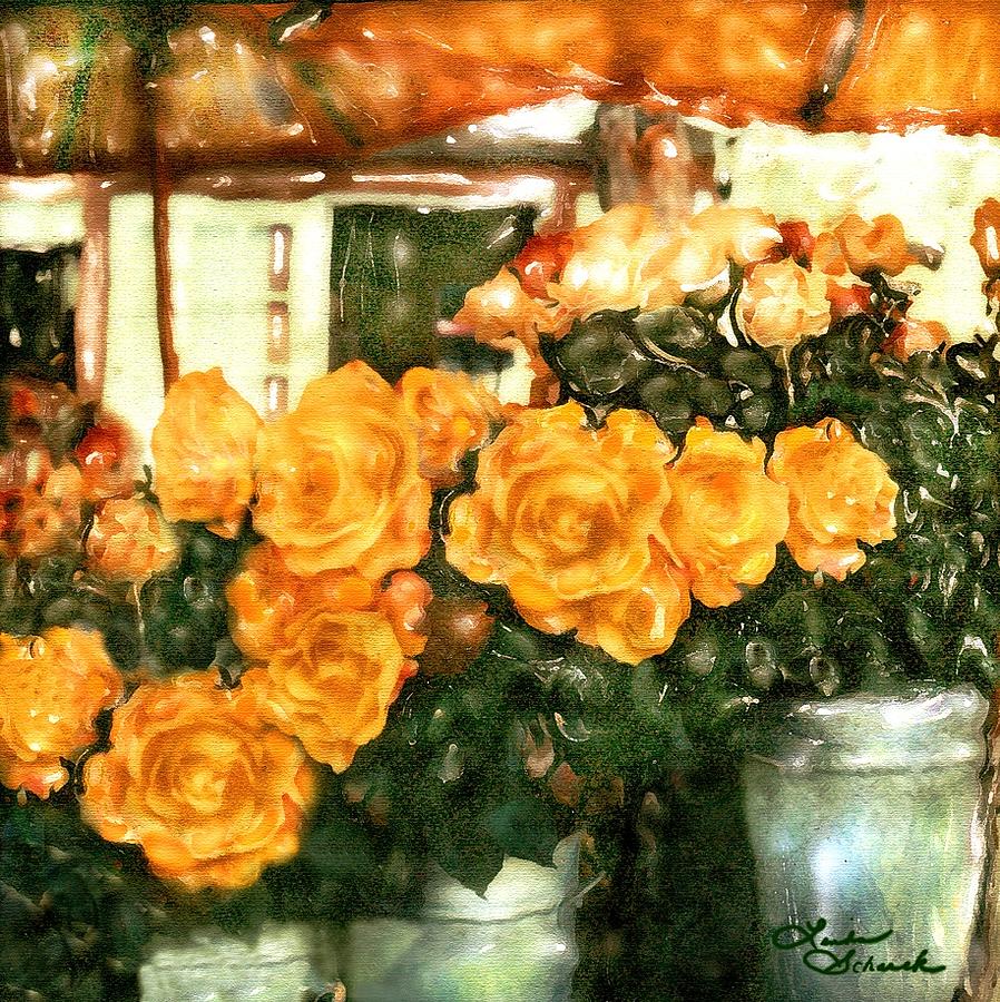 Rose Photograph - Tea Roses by Linda Scharck