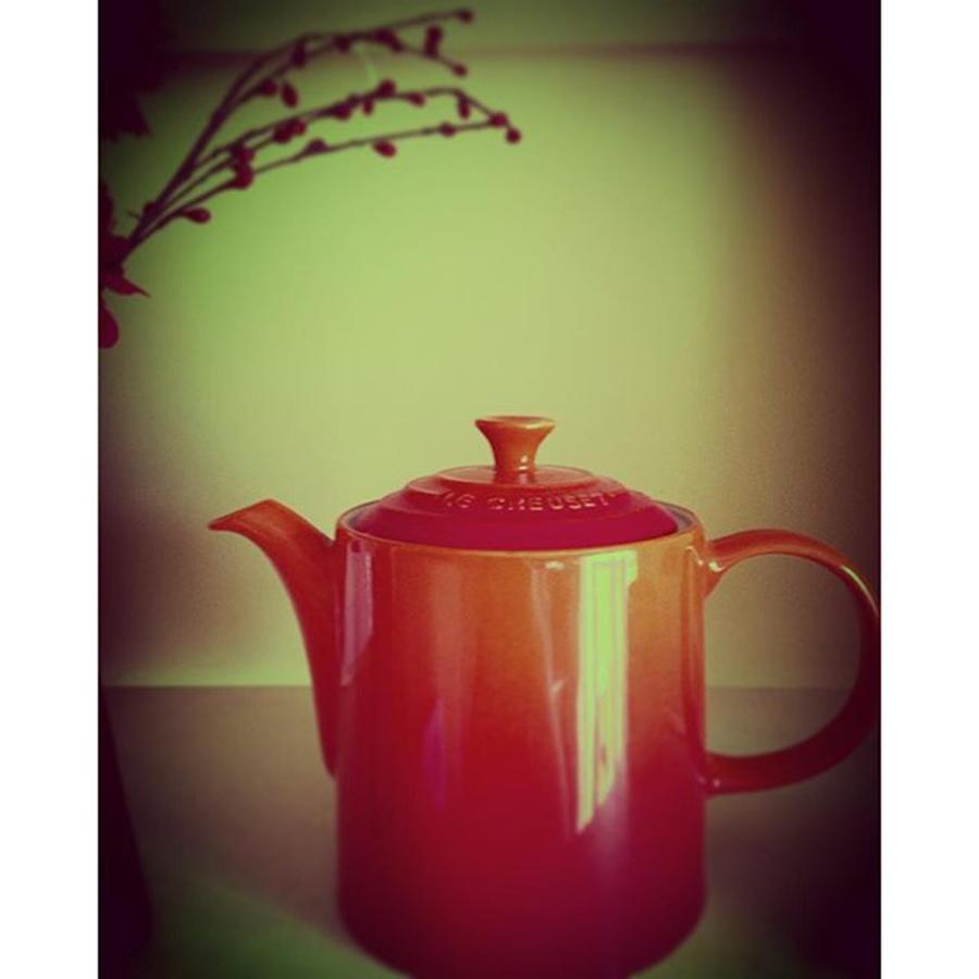 Tea Photograph - #tea #teapot #teaparty #japaneseflower by Sharon Hunter-Scott