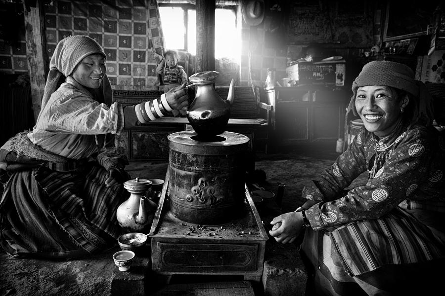 Tea Time Photograph by Bj Yang