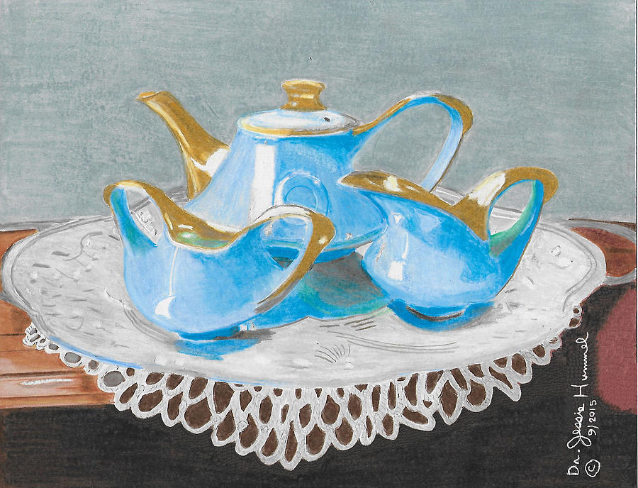 Tea Time Painting by Dr Jessie