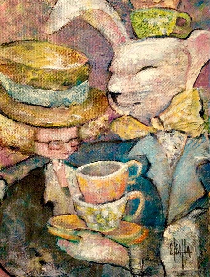 Tea Time Painting by Eleatta Diver
