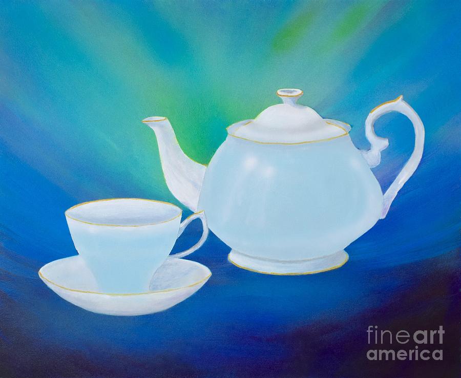 Tea Time Painting by Mary Scott