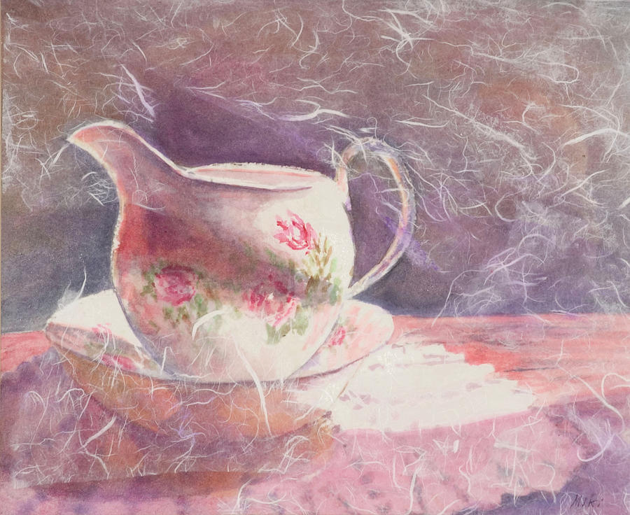 Tea Time Painting by Miki Sion