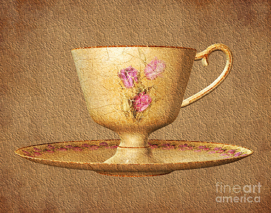 Tea Time Digital Art by Smilin Eyes Treasures