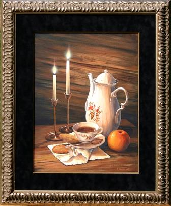 Still Life Painting - Tea Time by Varvara Harmon