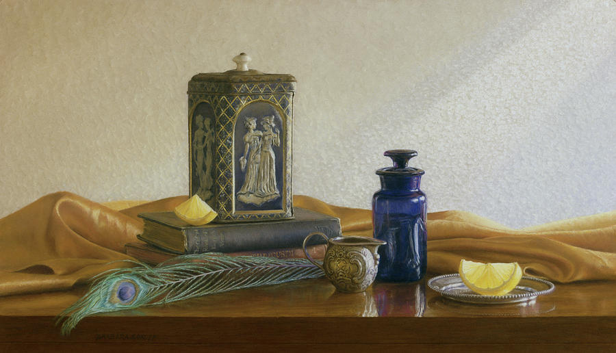 Still Life Painting - Tea with Lemon by Barbara Groff