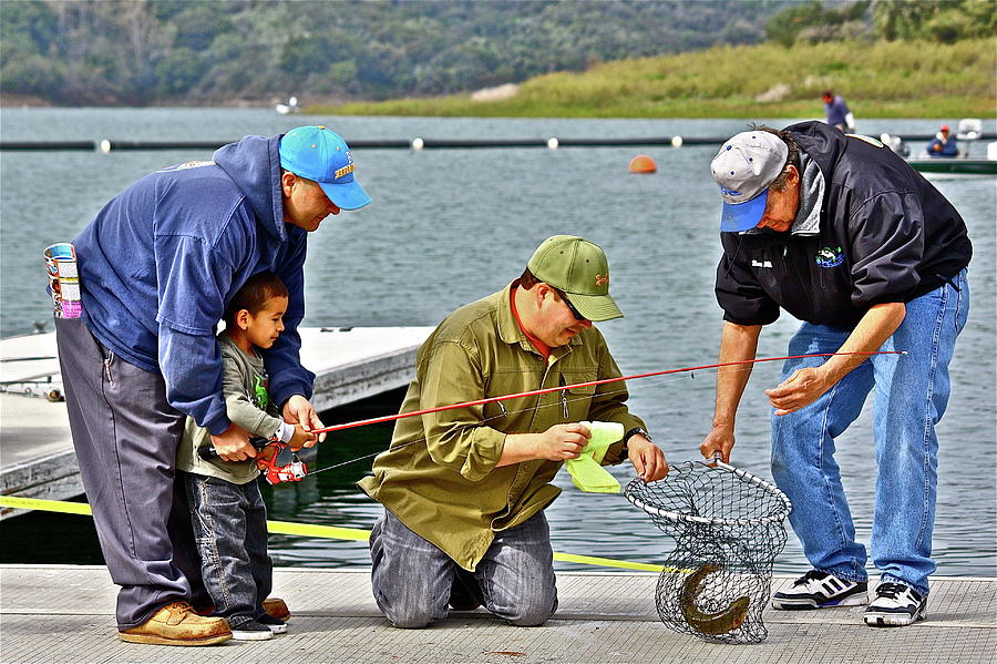 Teach Him To Fish Photograph by Diana Hatcher
