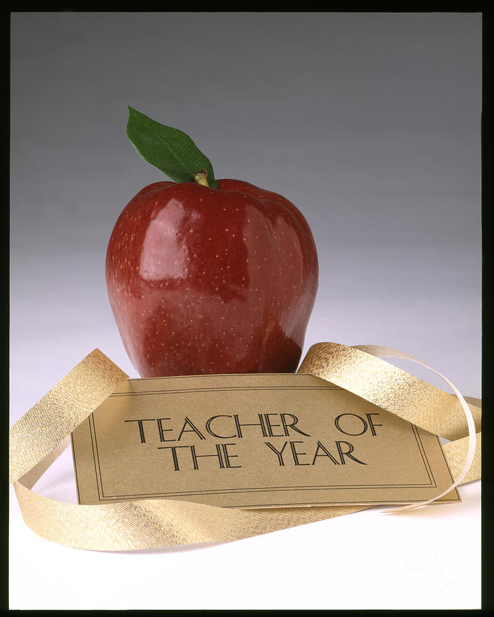 Teacher of the Year Award Poster Photograph by Greg Kopriva