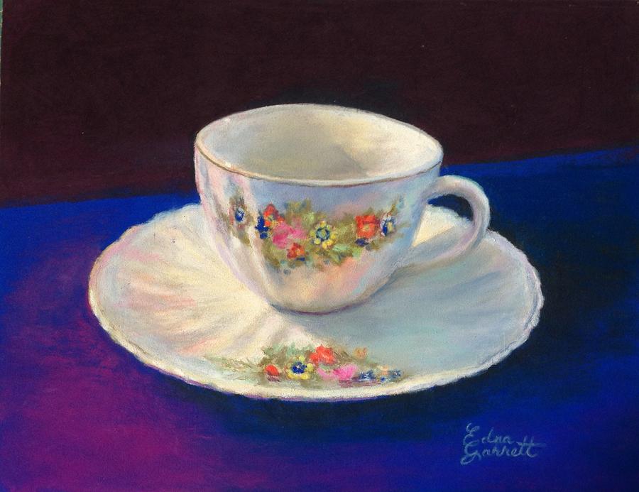Still Life Pastel - Teacup by Edna Garrett