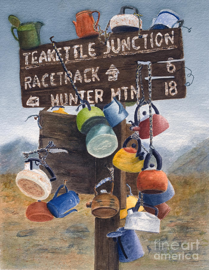 Teakettle Junction Painting by Karen Fleschler