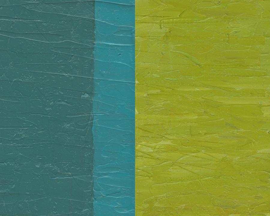 Teal and Olive  Painting by Michelle Calkins
