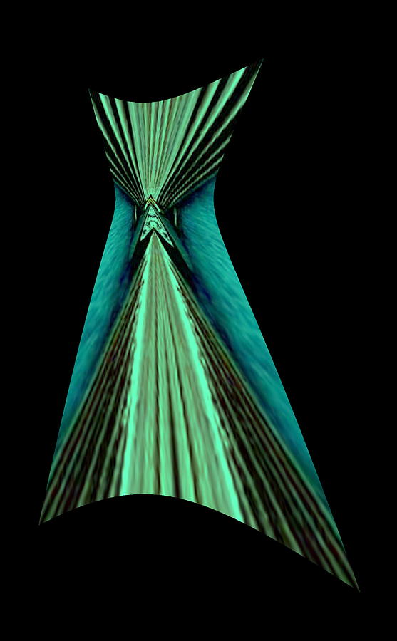 Teal Dress Digital Art by Mary Russell
