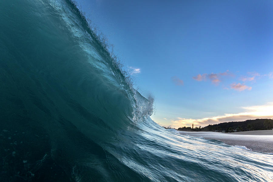 Nature Photograph - Teal Fade by Sean Davey