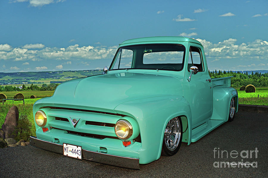Teal Pickup Truck Photograph by Randy Harris