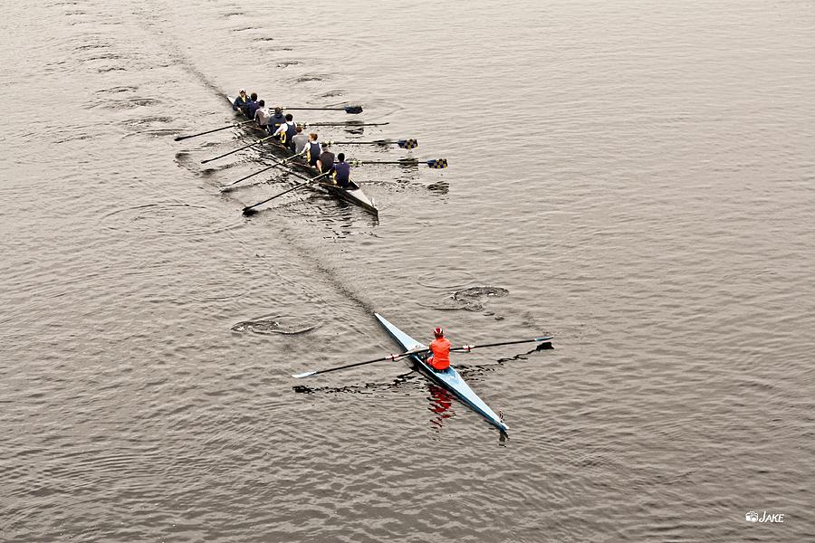 Boat Photograph - Team Boat Racing by Jake Steele
