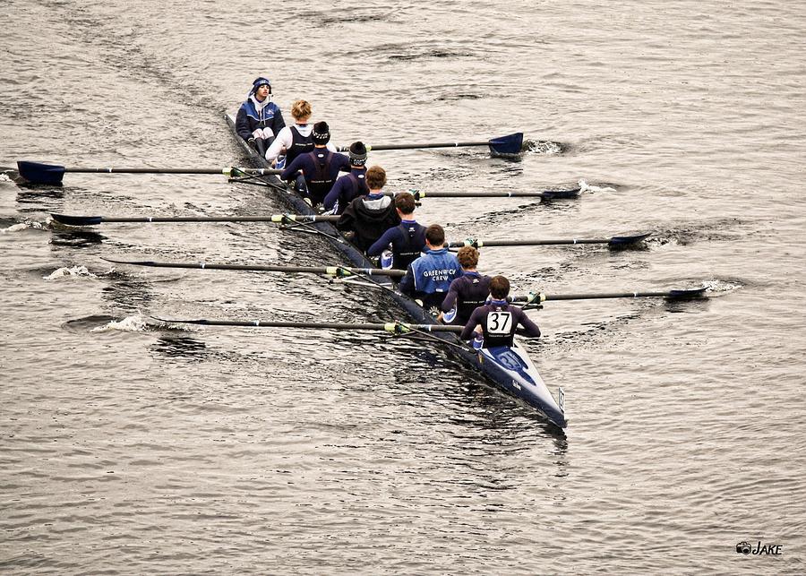 Team Rowing Photograph by Jake Steele - Fine Art America