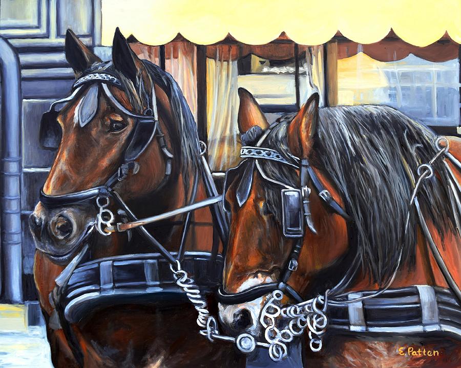 Team Work Painting by Eileen Patten Oliver