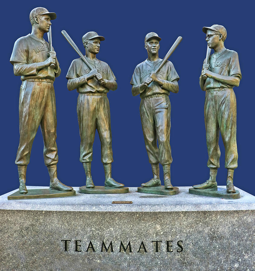 Teammates, Ted, Bobby, Dom and Johnny Photograph by Allen Beatty
