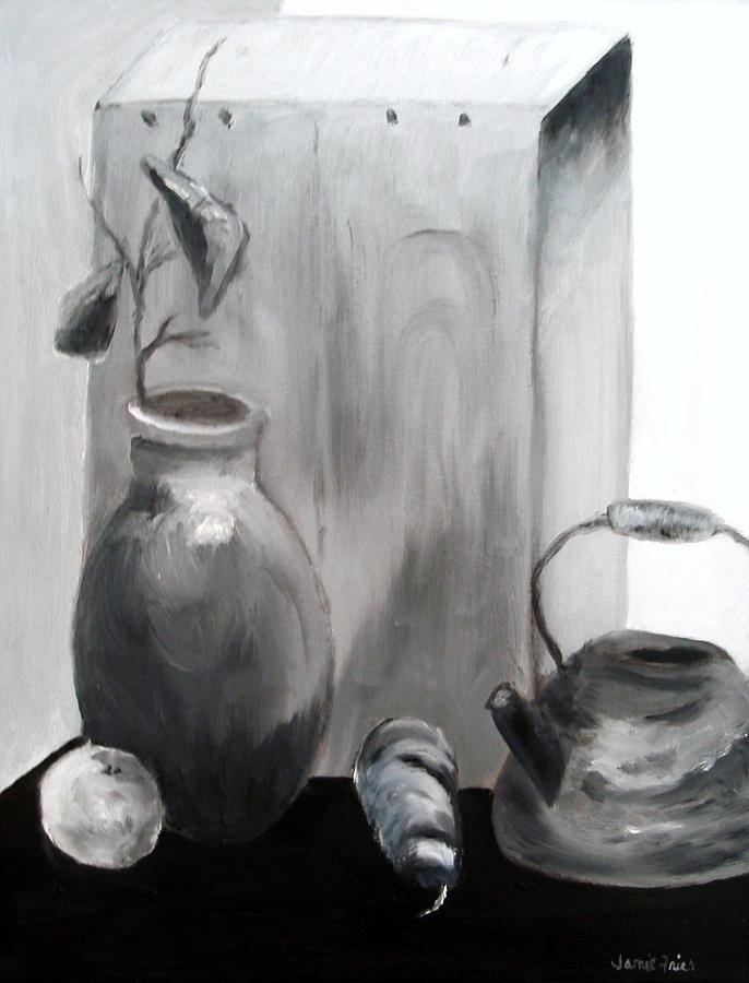 Teapot and Vase Painting by Jamie Frier